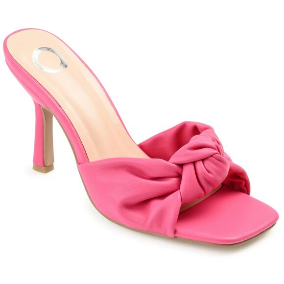 Journee Collection Women's Diorra Open Toe High Stiletto Pumps, Pink Size 8M - Picture 1 of 3
